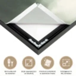 Sparren - Bomen - Groen - Beige Textielframe zwart klein -USP_feed_closeupNL