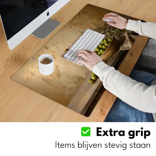 Olijven - Stilleven - Vintage Muismat XXL klein -sfeer3