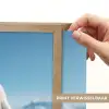 Pinguïn - Sneeuw - Landschap - Wit Light Box met batterij (Wandlamp kind) middel -USP_websiteprintNL