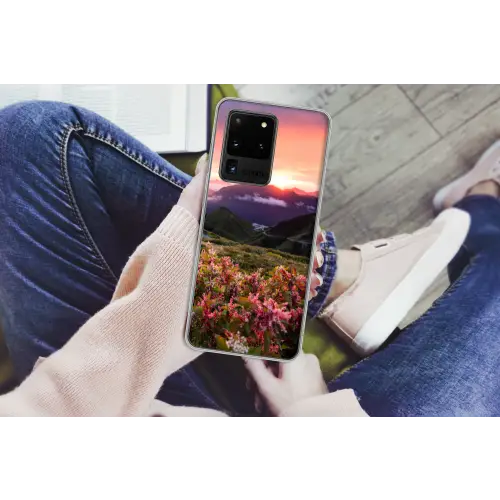 Bergen - Kleuren - Bloemen Telefoonhoesje Samsung Galaxy S20 Ultra klein -handS20Ultra