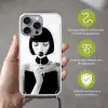 Vrouw - Lolly - Zwart - Wit Hoesje iPhone 16 Pro Max met koord klein -sfeer2_NL