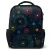 Sterren - Kleurrijk - Lichtgevende kernen Rugzak - Zwart middel -3d