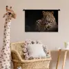 Wilde dieren - Panter - Portret - Zwart - Dieren Wandkleed katoen klein -wsfeer5_kind