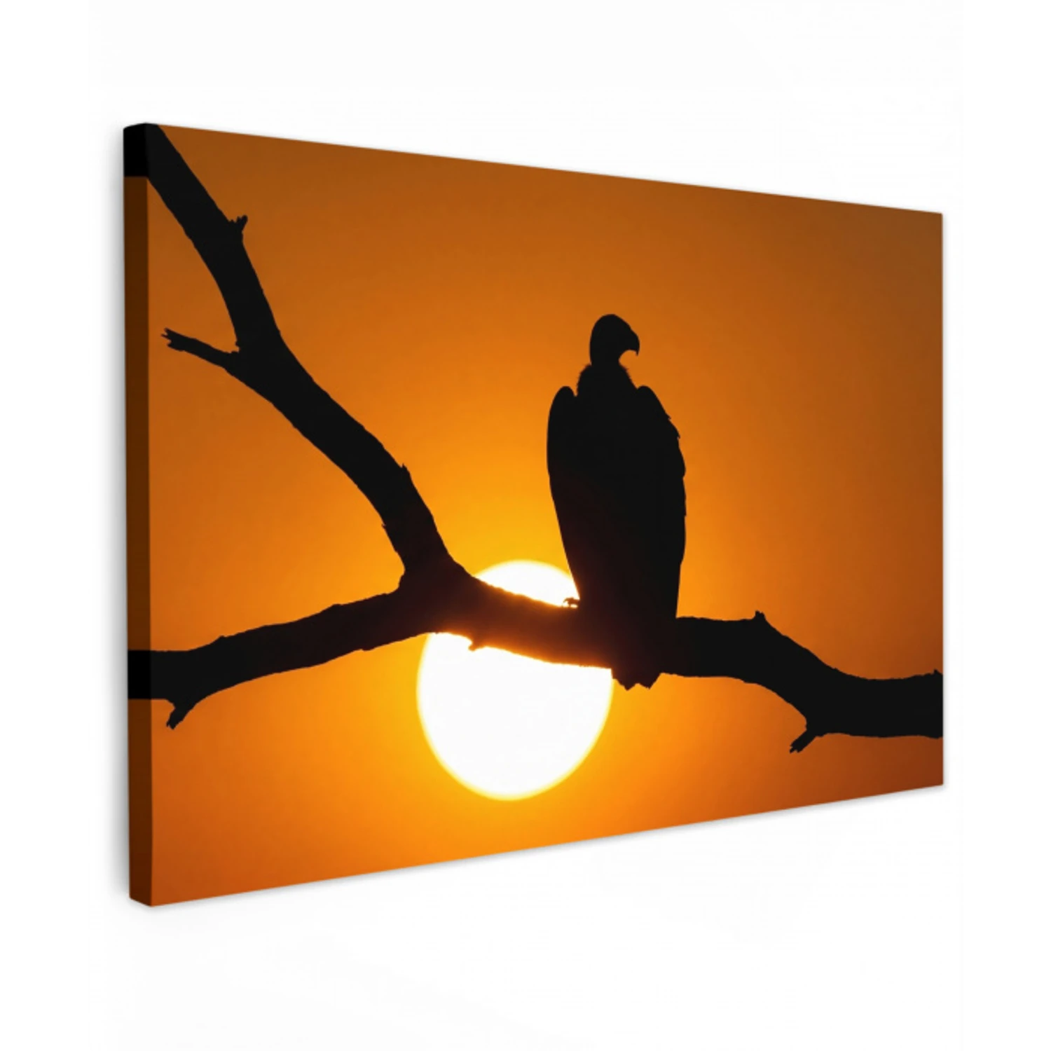Gier - Tak - Zon - Oranje canvas 2cm klein -z3d