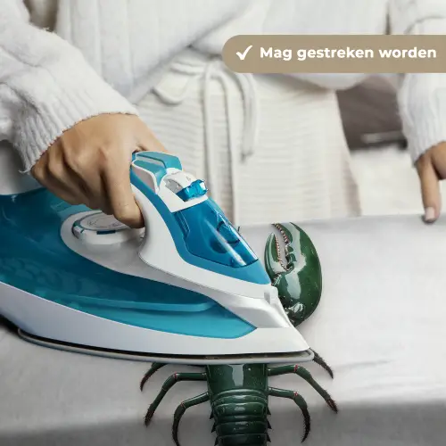 Kreeft - Glossier - Groen - Wit Wandkleed katoen klein -sfeer9