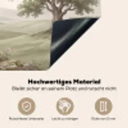 Heuvellandschap - Bomen - Natuur - Groen Inductie beschemer met haakjes klein -ky-onderkant-de