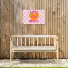 Valentijn - Love - Roze - Oranje Tuinposter op houten frame 2 cm dik klein -sfeer4