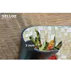 Aardbei - Rood - Mozaïek - Fruit Placemat vinyl groot -closeup