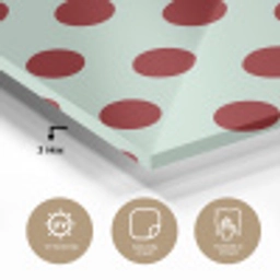 Polka - Dots - Rood plexiglas 5mm klein 11 -sfeer2
