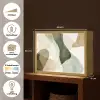 Japandi - Abstract - Groen Light Box met batterij (Wandlamp) middel -USP_websiteoverzichtNL