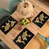 Wereldkaart - Pasta - Zwart Placemat vinyl groot -zzsfeer5_Kitchenyeah-website