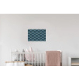 Patroon - Ginkgoblad - Blauw Muursticker klein 286 -kinderkamer