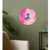 Discobal - Pink - Verf Wandcirkel behangsticker klein -sfeer2