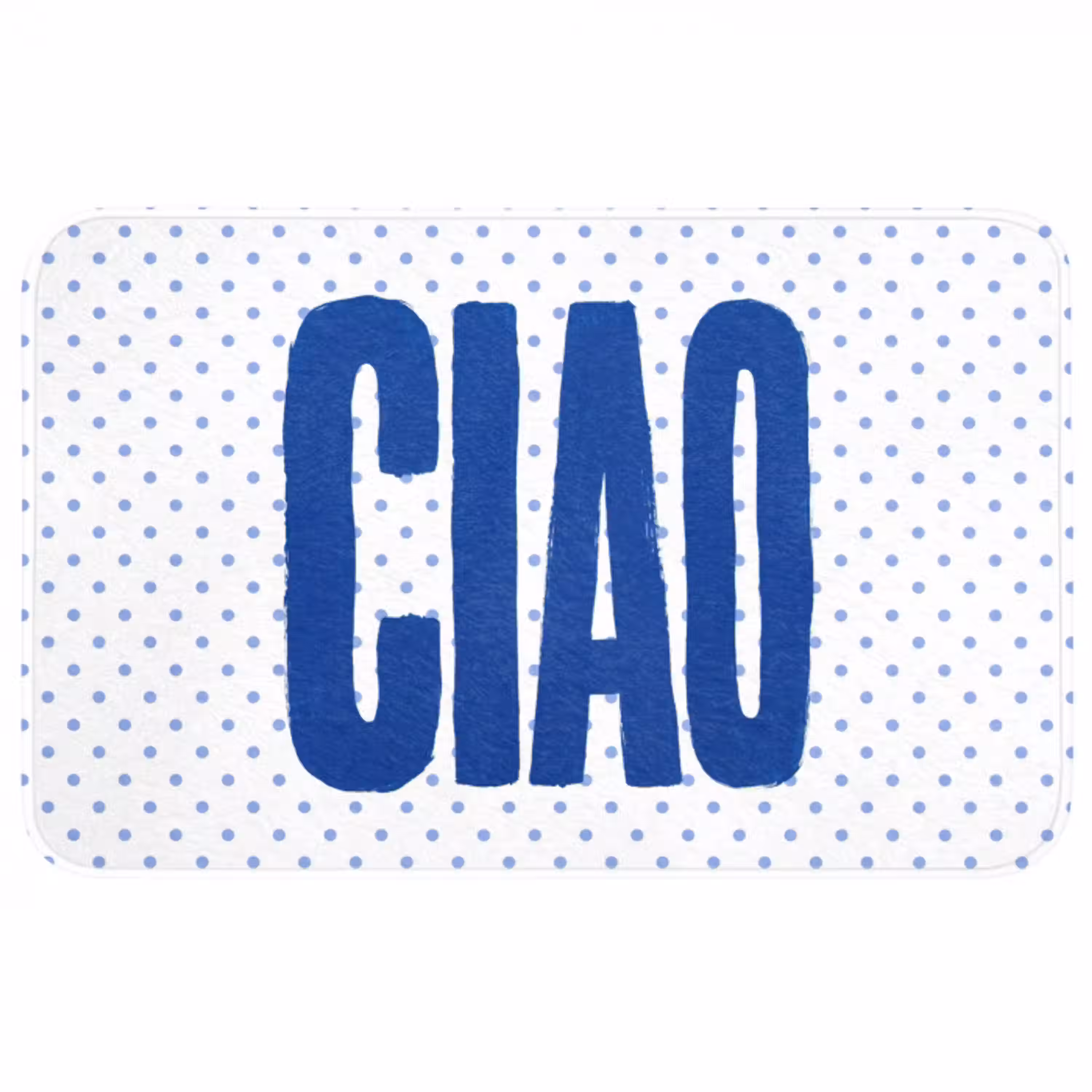 Ciao - Stippen - Roze - Wit Badmat middel -3d