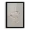 Voeten - Afdrukken - Zand fotolijst zwart zonder passe partout klein -3d
