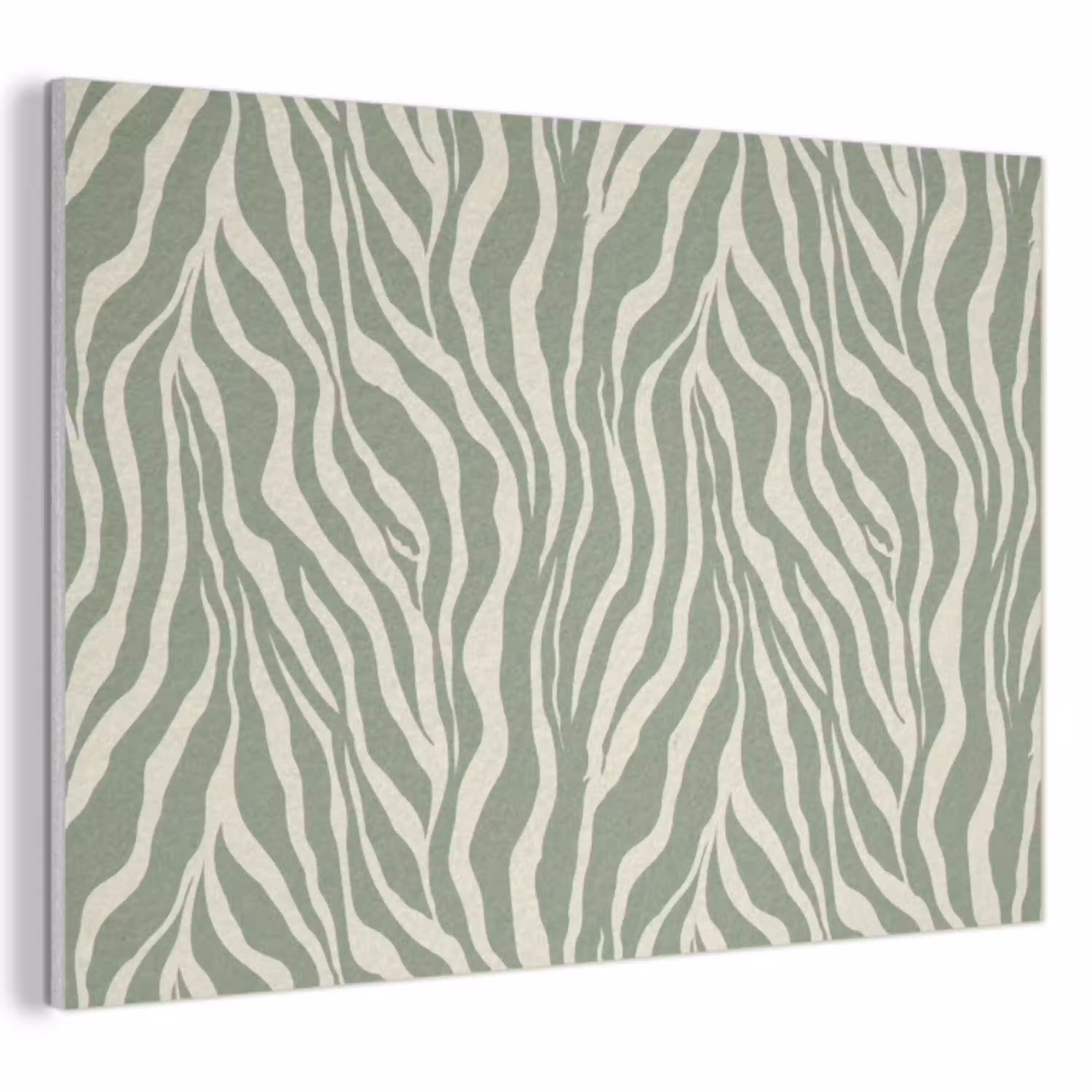 Zebra - Motief - Groen PET vilt klein 837 -3d