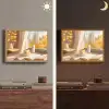 Thee - Boek - Thee - Herfst Light Box met batterij (Wandlamp) middel -sfeer3