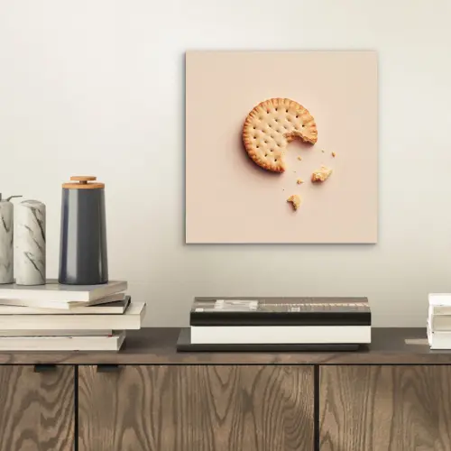 Koekje - Kruimels - beige aluminium wit klein -sfeer1