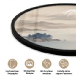 Japans - Landschap - Beige Fotolijst rond zonder passe partout klein -closeup_DE