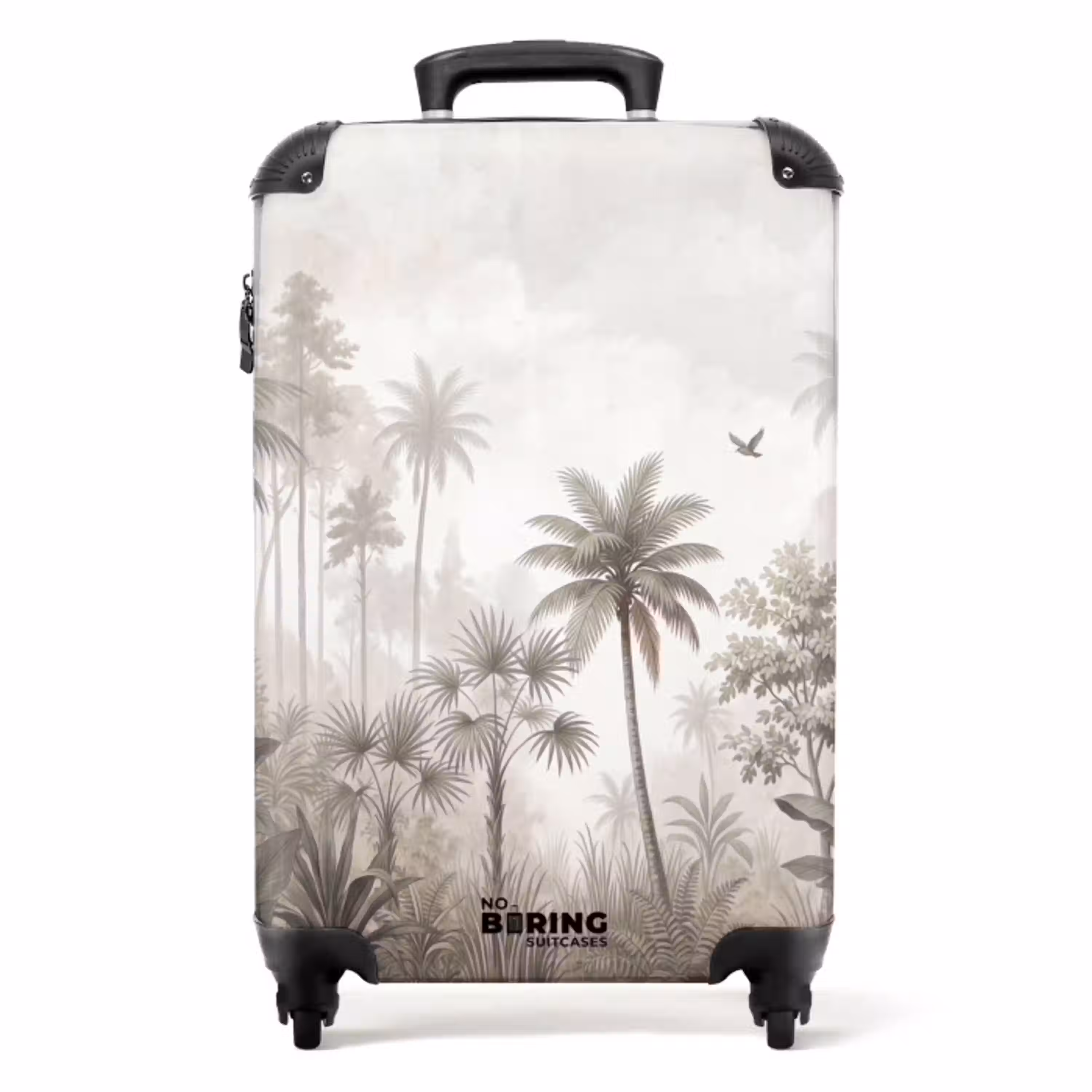 Jungle - Palmbomen - Natuur NBS - Handbagage koffer - Volwassenen Unisex middel -productfoto_recht