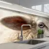 Schaap - Oog - Wit keuken achterwand 2 middel -3d_schuin