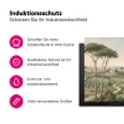 Landschap - Heuvels - Zandpad - Groen Inductie beschermer vinyl 3mm klein -zzzzzzz-lf-ups