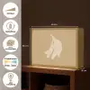 Bananen - Beige - Lijntekening - Minimalistisch Light Box met batterij (Wandlamp) middel -USP_websiteoverzichtNL