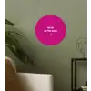 Focus - Smiley - Roze Wandcirkel behangsticker klein -sfeer2