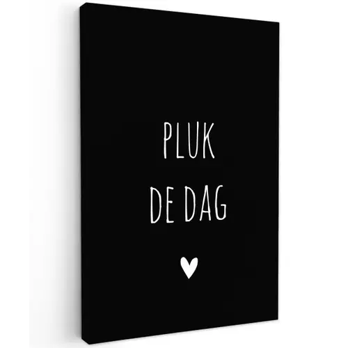 Quotes - Pluk de dag - Spreuken - Carpe diem Tuinposter op houten frame 2 cm dik klein -3d