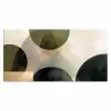 Vlakken - Abstract - Beige - Cirkels Muismat XXL klein -3d_leeg