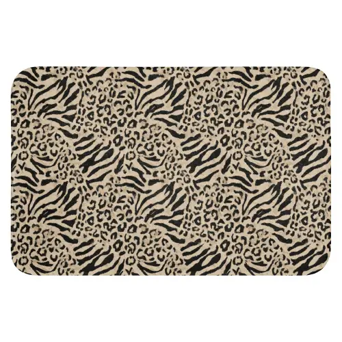 Giraf - Zebra - Motief - Bruin WCmat klein 1009 -3d