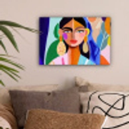 Portret - Vrouw - Modern canvas 2cm klein -sfeer1