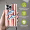 Vissen - Verticale strepen - Blauw - Rood Hoesje iPhone 16 Pro Max met koord klein -sfeer2_NL