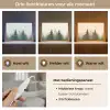 Sparren - Bomen - Groen - Beige Light Box met kabel (Tafellamp) klein -USP_lichtkleurNL