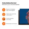 Ijsje - Hoorntje - Steentjes - Blauw Inductie beschermer vinyl 3mm klein -zzzzzzz-td-ups