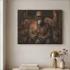 Chimpansee - Stoel - Pak - Bruin Textielframe - compleet frame klein -sfeer2