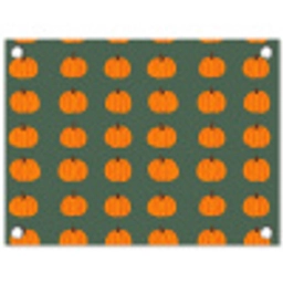 Pompoen - Patroon - Oranje tuinposter los doek klein 239 -3d
