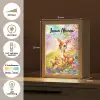 Hertje - Eekhoorn - Bloemenveld - Kleurrijk Light Box met kabel (Kinderlampje) klein -USP_NL