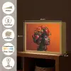 Vrouw - Chilipepers - Pepers - Bloemen Light Box met batterij (Wandlamp) middel -USP_websiteoverzichtNL