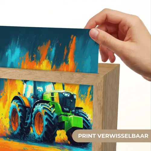 Abstract - Tractor - Groen Light Box met kabel (Kinderlampje) klein -USP_websiteprintNL