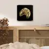 Croissant - Brood - Goud - Zwart plexiglas 5mm klein -sfeer4
