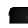 Lijntekening - Wit - Wielrennen - Snelheid laptophoes neopreen klein -detail