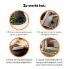 Groen - Rood - Kersen - Bladeren Inductie beschermer vinyl 3mm klein 276 -zzzzzzz-td-werking