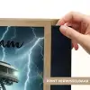 Monstertruck - Bliksem - Blauw - Jongens - Auto Light Box met batterij (Wandlamp kind) middel -USP_websiteprintNL