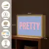 Pretty - Roze - Blauw - Golvend Light Box met batterij (Wandlamp) middel -USP_websiteoverzichtNL