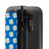 Vintage bloemenpatroon - Blauw NBS - Handbagage koffer - Kinderen Unisex middel -slot