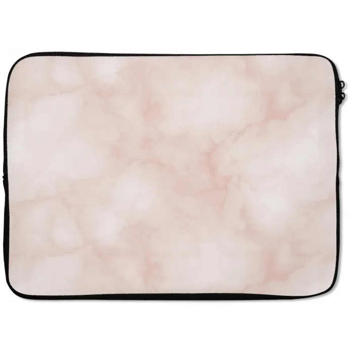Roze - Marmer - Crème laptophoes neopreen klein 279 -zkaufland3dotto