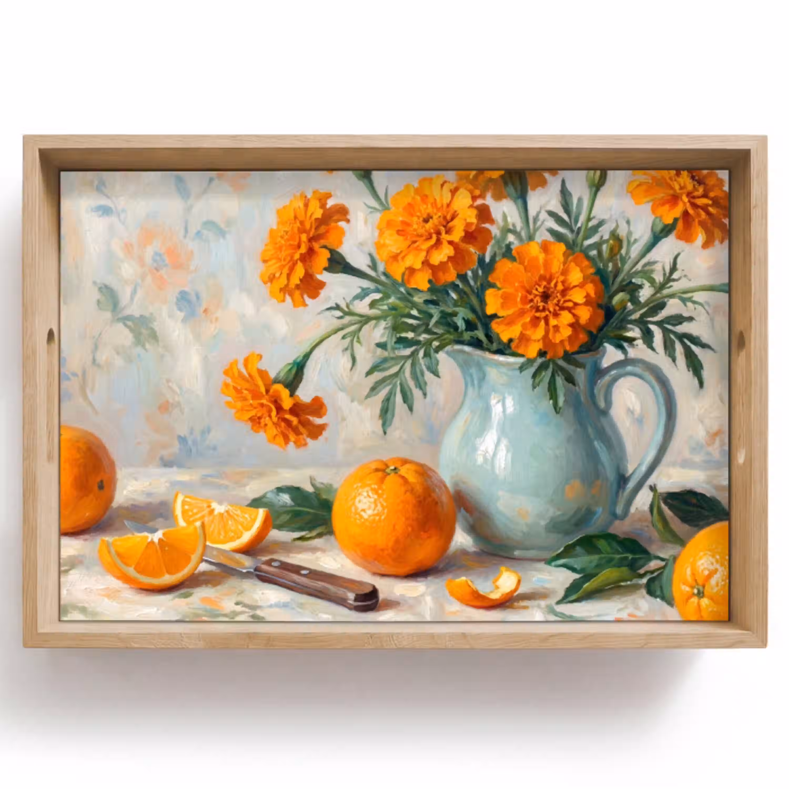 Eten - Oranje - Kunst Dienblad Rechthoek middel -z3d_shopping