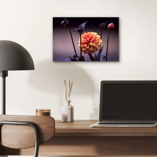 Bloemen - Chrysant - Macro - Planten aluminium wit klein -sfeer5