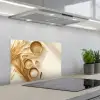 Granen - Hout - Kom - Beige keuken achterwand spatscherm klein -3d_schuin